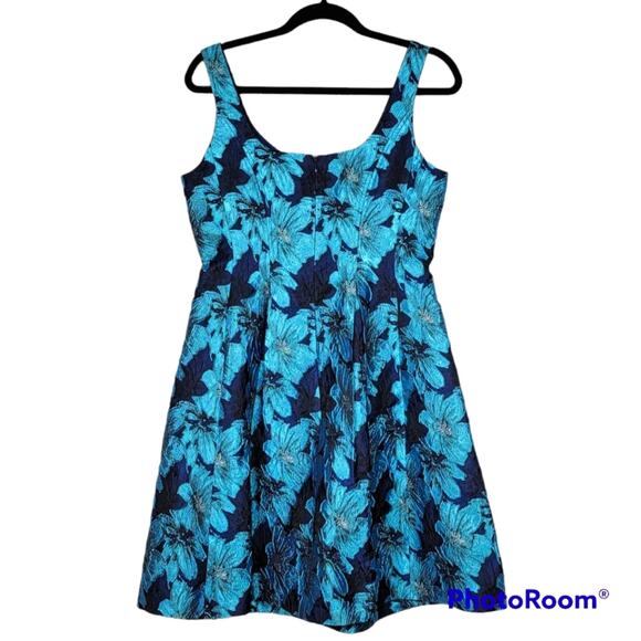 Papagallo Brocade Vintage Fit Dress SZ 8 - Picture 1 of 4